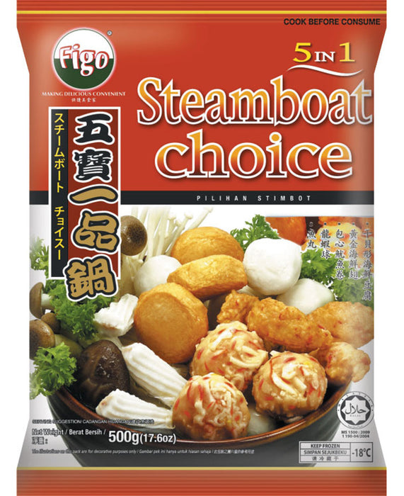 FIGO STEAMBOAT CHOICE 5 IN 1 - 500G 飛哥五寶一品鍋