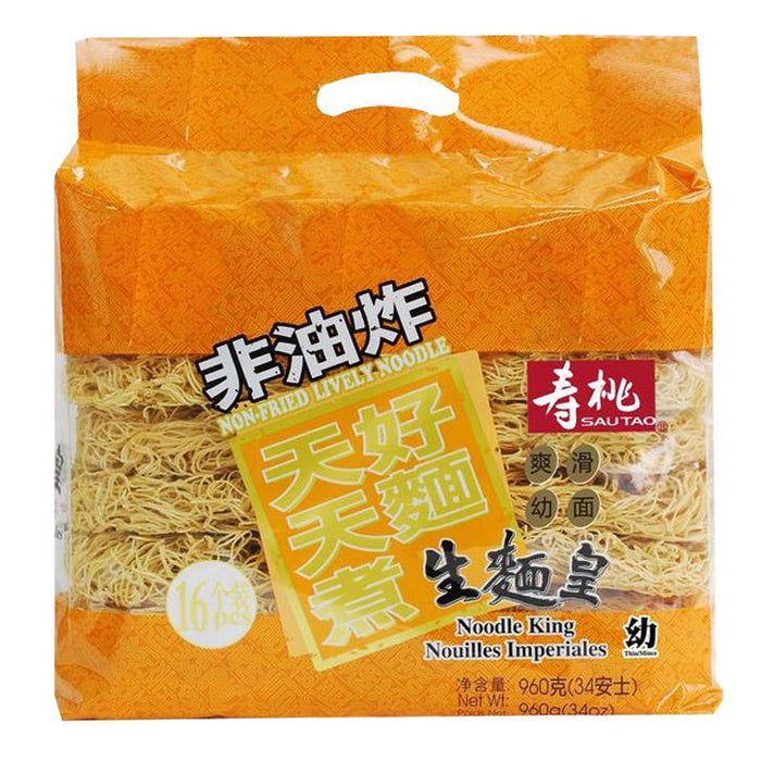 SAU TAO SAN MEIN FINE NOODLE 960G 壽桃生麵王幼麵