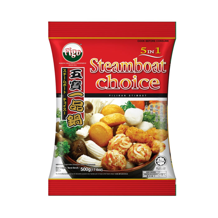 FIGO STEAMBOAT CHOICE 5 IN 1 500G 飛哥五寶一品鍋