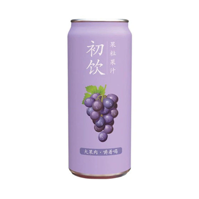初飲葡萄風味果汁飲料 500ML 初見果汁飲料-葡萄汁味