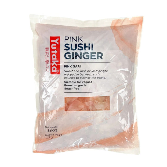 YUTAKA SLICED SUSHI PINK VEGAN GINGER 1.6KG