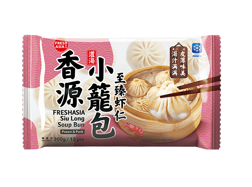 FRESH ASIA SIU LONG SOUP BUN PRAWN &amp; PORK 300G 香源小籠包 (至臻蝦仁)