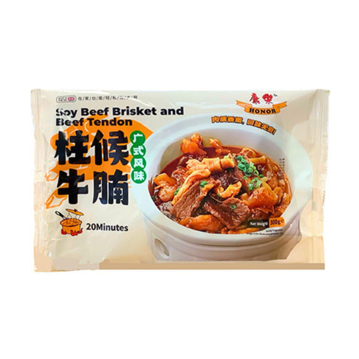 HONOR SOY BEEF BRISKET & BEEF TENDON 300G 康乐广式风味柱候牛腩