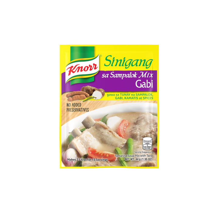 KNORR TAMARIND SOUP MIX WITH TARO SINIGANG SA SAMPALOK MIX GABI 22G