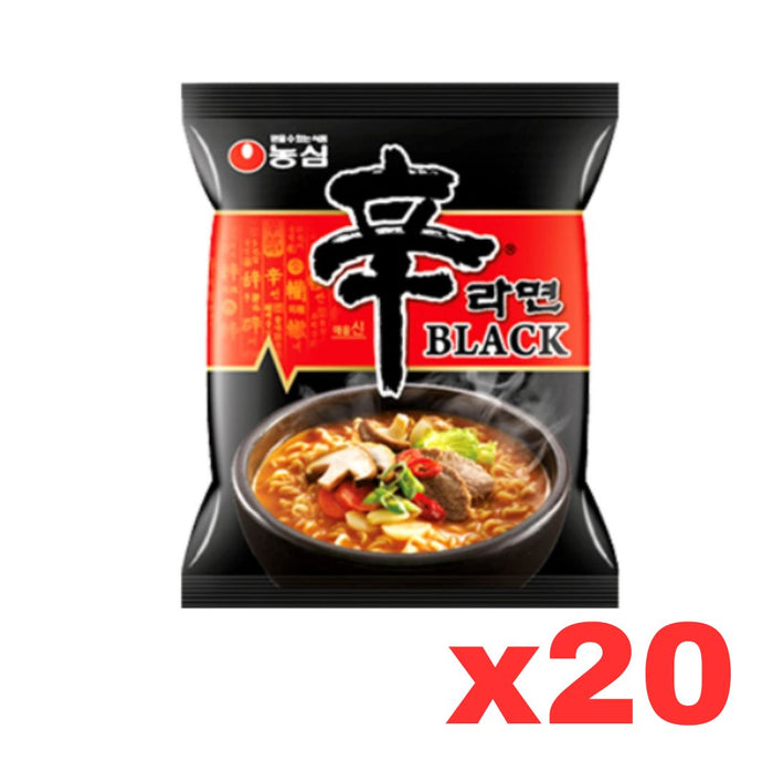 农心清真黑辛拉面，20 盒装（BBD：2024 年 5 月 7 日）