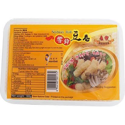 HONOR SOYBEAN ROLL 180G 康樂響鈴卷