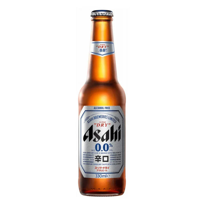 ASAHI ALCOHOL FREE SUPER DRY BEER BOTTLE  330ML