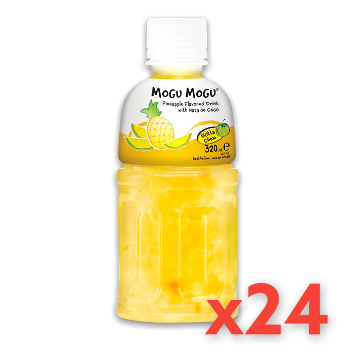 MOGU MOGU PINEAPPLE NATA DE COCO DRINK, CASE OF 24