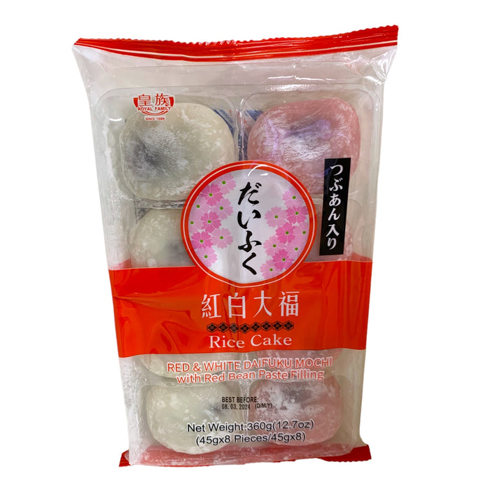 ROYAL FAMILY RED & WHITE DAIFUKU MOCHI WITH RED BEAN PASTE FILLING 360G 皇族紅白大福