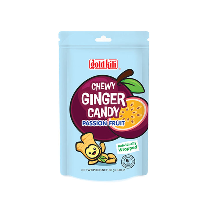 GOLD KILI PASSION FRUIT CHEWY GINGER CANDY 85G