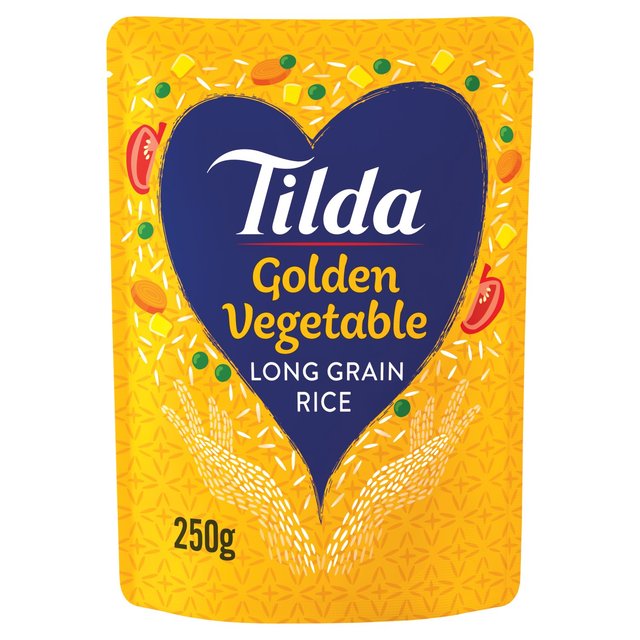 TILDA GOLDEN VEGETABLE LONG GRAIN RICE - 250G