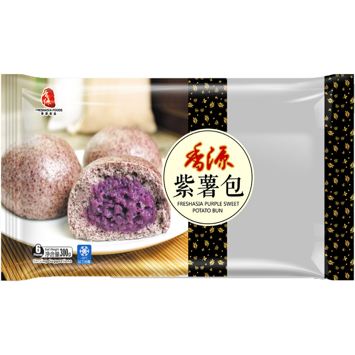 FRESH ASIA PURPLE SWEET POTATO BUN 300G 香源紫薯包