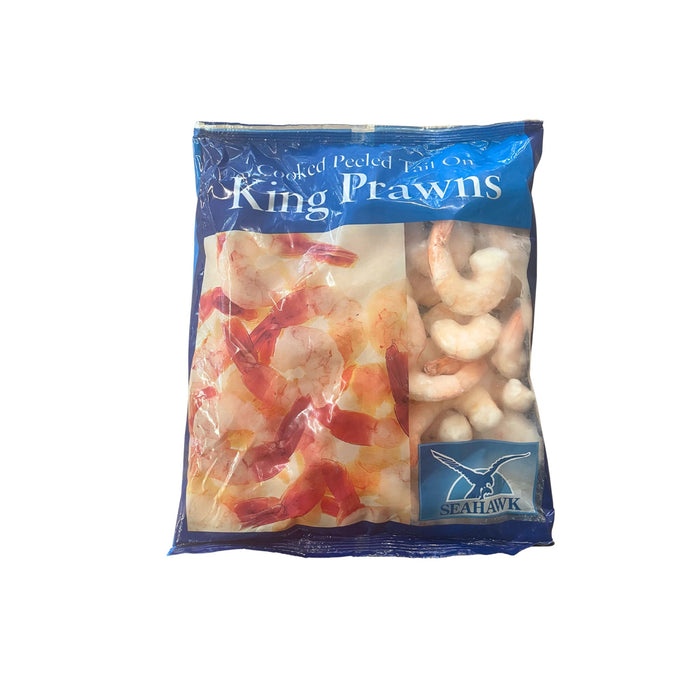 SEAHAWK COOKED 26/30 IQF TAIL ON PRAWNS 800G