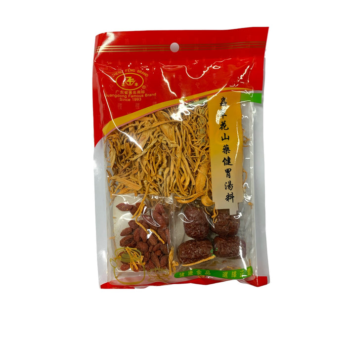 ZHENG FENG CORDYCEPS MILITARIS SOUP MIX 100G 正豐蟲草花山藥健胃湯