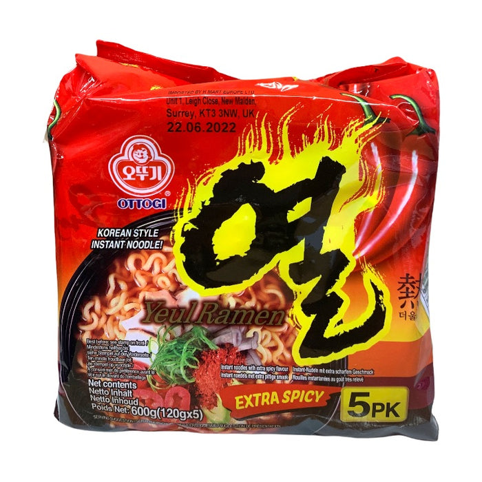 OTTOGI YEUL RAMEN 120G, PACK OF 5