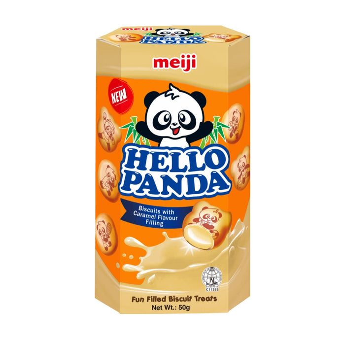 明治 HELLO 熊猫焦糖味饼干 - 50G