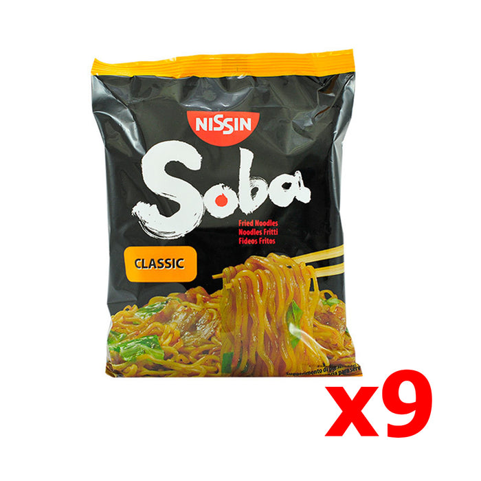 NISSIN SOBA CLASSIC NOODLES PACKET, Case of 9 - 109G