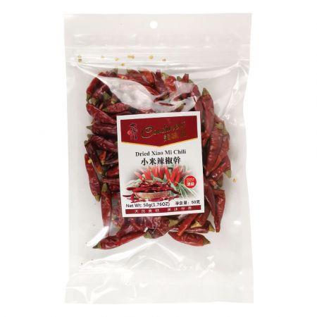 TAI YANG MEN DRIED XIAO MI WHOLE CHILLI 50G 太陽門 小米辣椒乾
