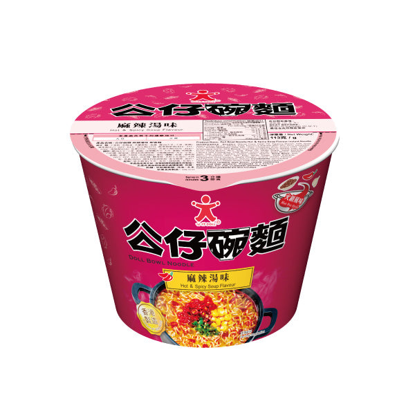 DOLL HOT AND SPICY SOUP FLAVOUR NOODLE BOWL- 113G