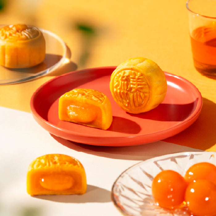 HK MEIXIN LAVA CUSTARD MOONCAKES 360G 香港美心流心奶黃月餅