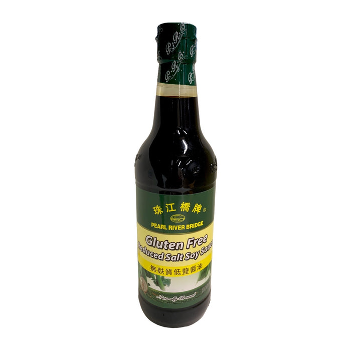 PEARL RIVER BRIDGE GLUTEN FREE & LESS SALT SOY 500ML 珠江橋牌無麩質低鹽醬油