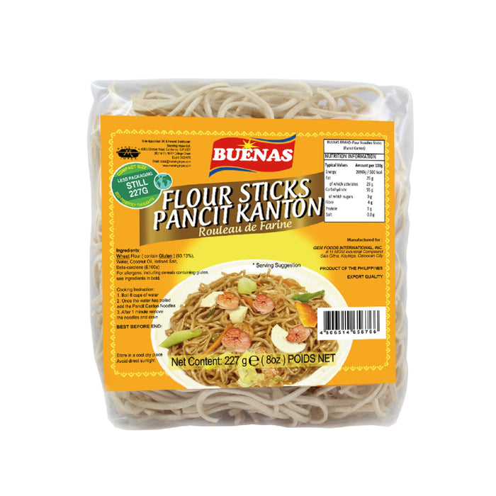 BUENAS FLOUR STICKS PANCIT CANTON 227G 健身面条