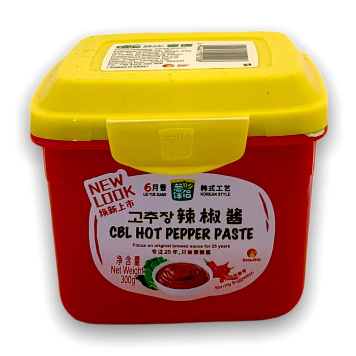 LIU YUE XIANG CBL HOT PEPPER PASTE TUB 300G 六月香盒裝原釀辣椒醬