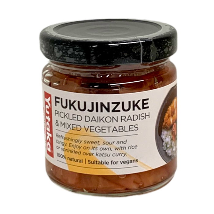 YUTAKA PICKLED DAIKON RADISH & MIXED VEGETABLES VEGAN FUKUJINZUKE 110G