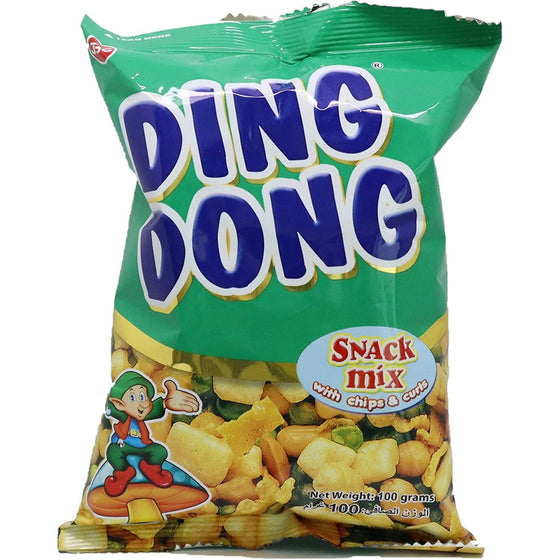 DING DONG SNACK MIX CHIPS & CURLS 100G