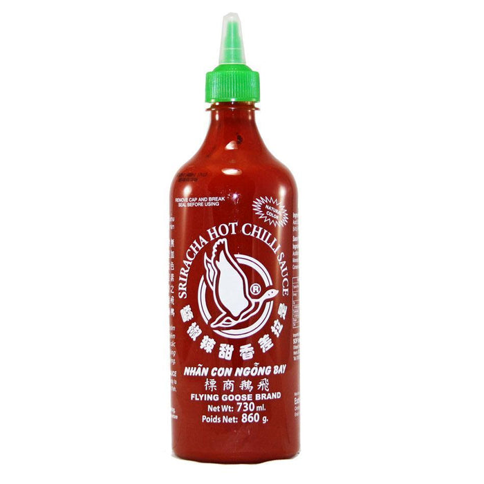 FLYING GOOSE SRIRACHA HOT CHILLI SAUCE 730ML 飛鵝商標是拉差香甜辣椒醬