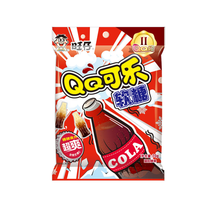 WANT WANT QQ COLA FLAVOUR SOFT GUMMY CANDY 70G 旺仔QQ糖(可樂味)
