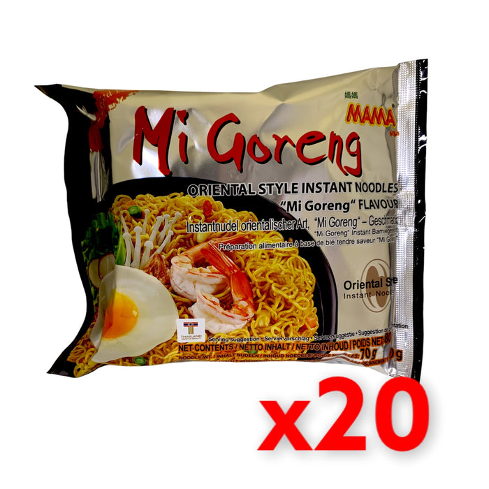 MAMA MI GORENG NOODLE, Case of 20 X 80G