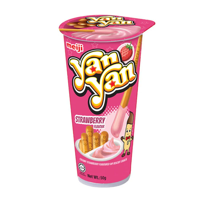 MEIJI YAN YAN STRAWBERRY BISCUIT 50G