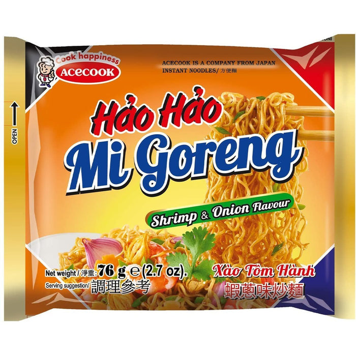ACECOOK MI GORENG HAO HAO FRIED ONION SHRIMP FLAVOUR 76G