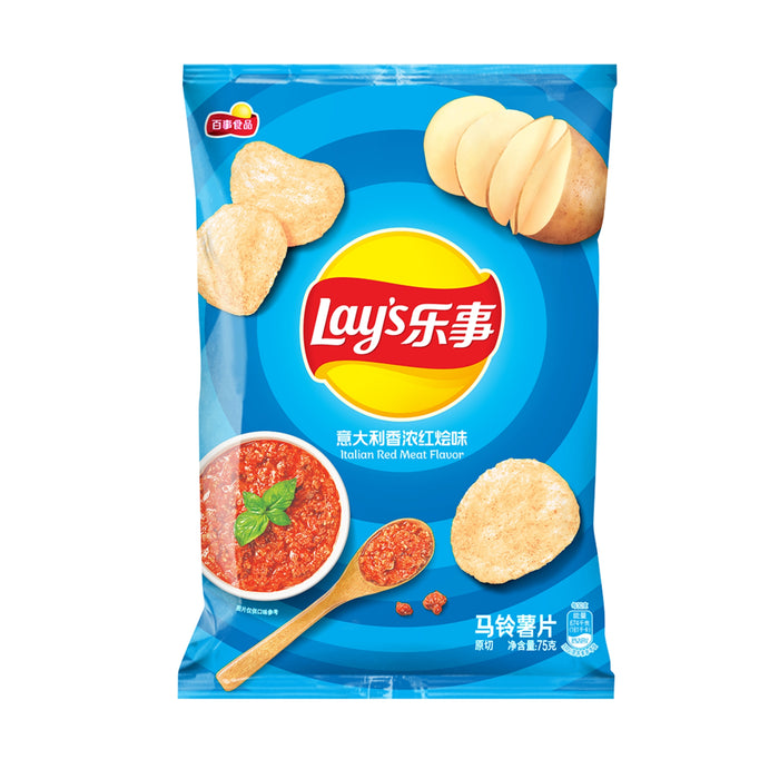 LAY'S ITALIAN RED MEAT POTATO CRISPS 70G