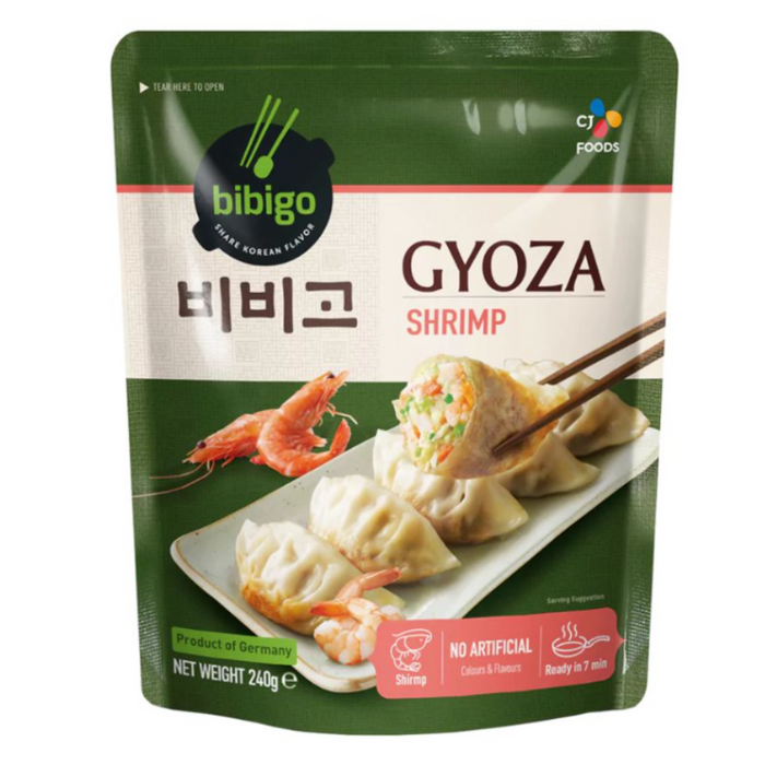 CJ BIBIGO SHIRMP & VEGETABLE GYOZA DUMPLINGS - 400G