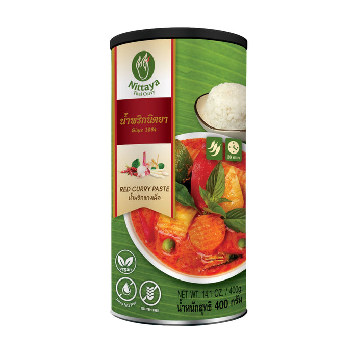 NITTAYA VEGAN RED CURRY PASTE 400G