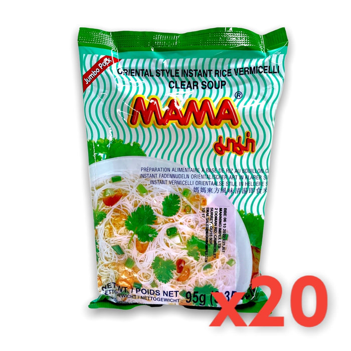 MAMA CLEAR SOUP RICE VERMICELLI JUMBO PACK, CASE OF 20 妈妈东方风味清汤即食米粉