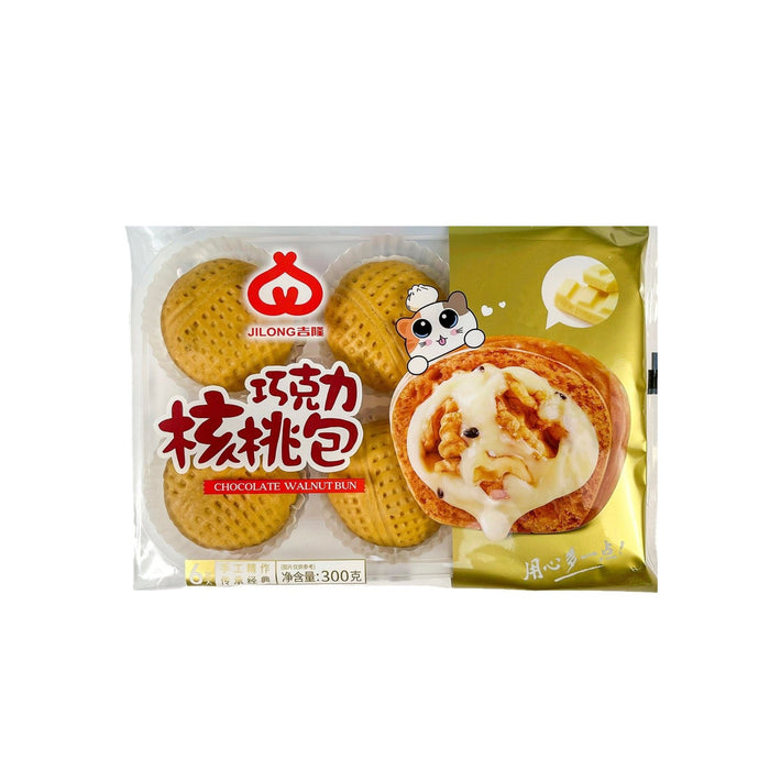 JILONG CHOCOLATE WALNUT BUNS 300G