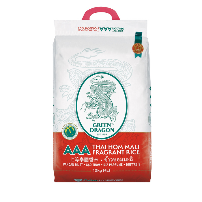 GREEN DRAGON THAI FRAGRANT RICE 10KG 青龍牌上等泰國香米 (MAX. 4 BAGS PER CUSTOMER)