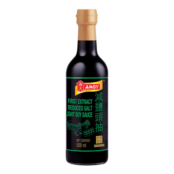 AMOY FIRST EXTRACT REDUCED SALT LIGHT SOY SAUCE 500ML