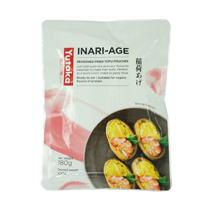 YUTAKA INARI SUSHI VEGAN POCKETS - 10 PIECES 180G