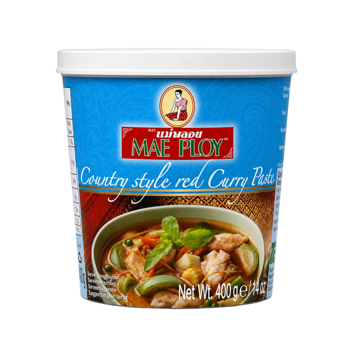 MAE PLOY COUNTRY STYLE RED CURRY PASTE 400G