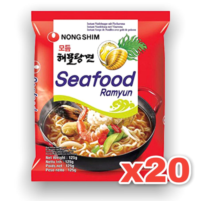NONGSHIM SEAFOOD RAMYUN, CASE OF 20