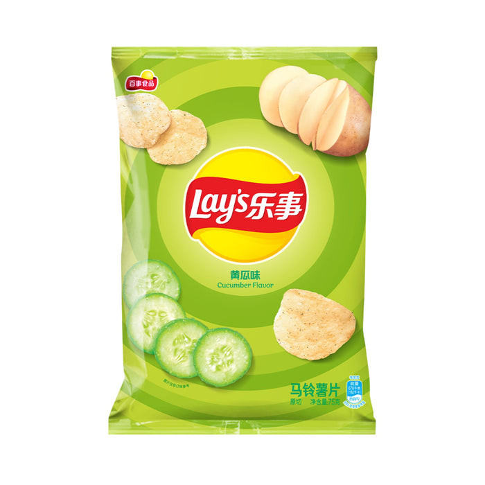 LAY'S CUCUMBER fLAVOUR POTATO CRISPS 70G