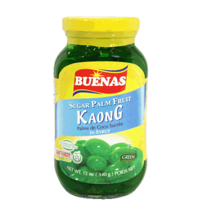 BUENAS GREEN SUGAR PALM FRUIT KAONG IN SYRUP 340G