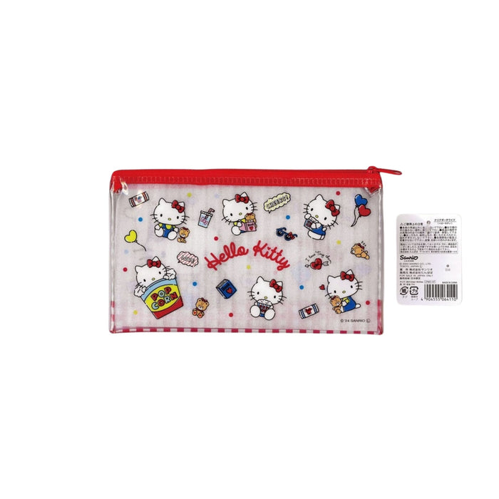 SANRIO HELLO KITTY RED CHECK PENCIL CASE