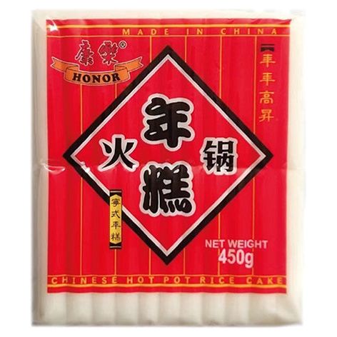 HONOR HOT POT RICE CAKE 450G 康乐火锅年糕