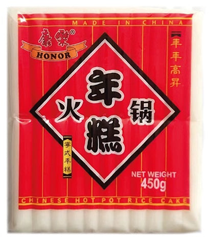 HONOR HOT POT RICE CAKE 450G 康樂火鍋年糕