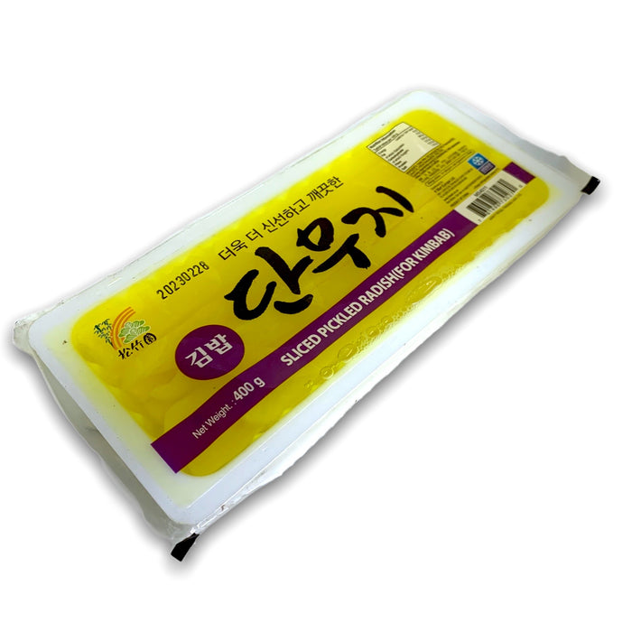 SONGJUKWON PICKLED RADISH FOR KIMBAB IN TRAY (YELLOW) 400G